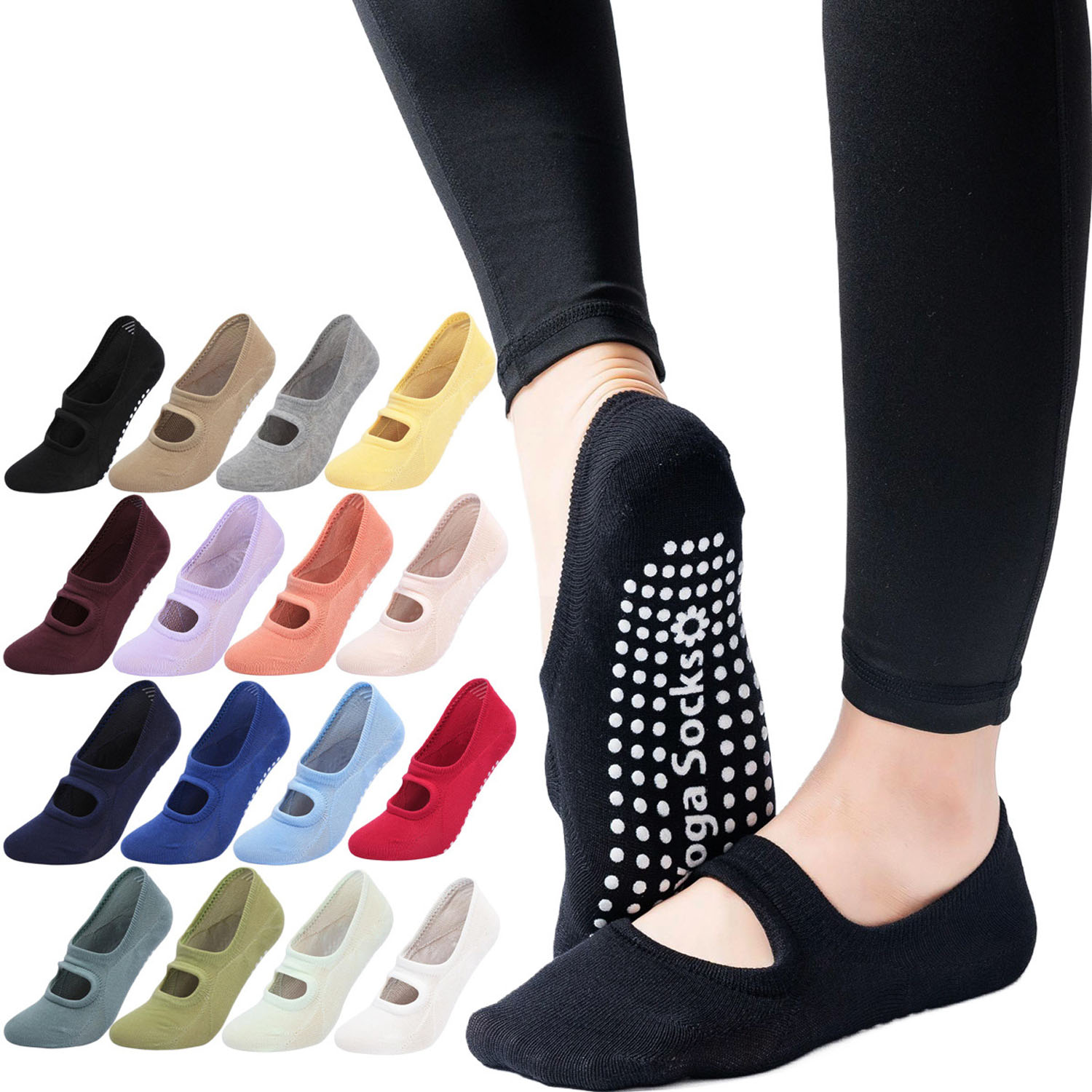 Pilates Yoga Ballet - Calcetines de Yoga de Alta Calidad