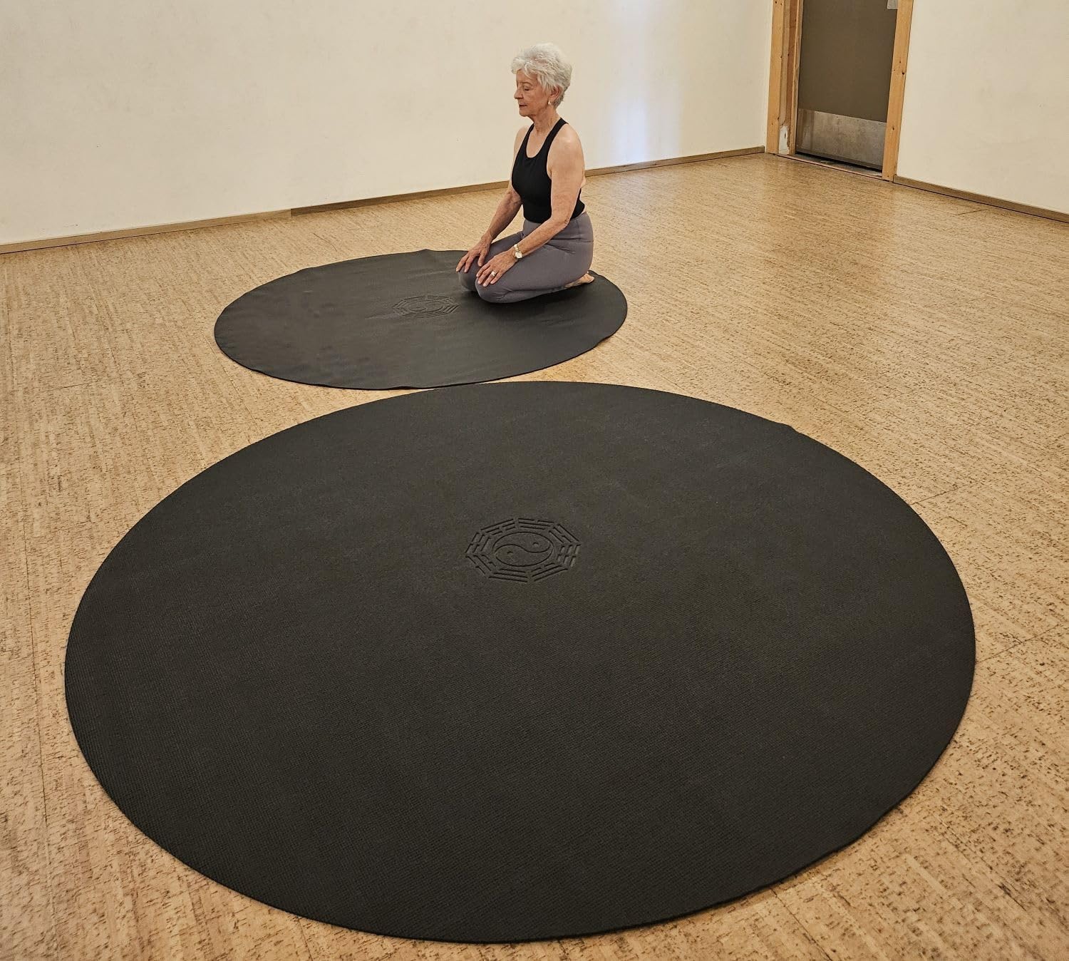 Pilates Yoga Taichi - Tapete de Yoga Redondo Grande de