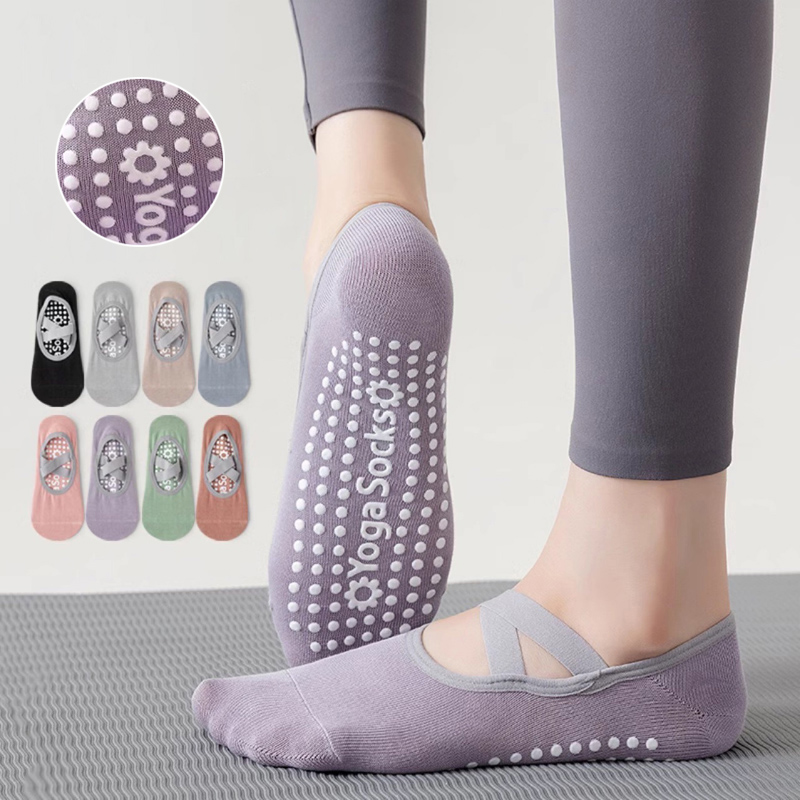 Pilates Yoga Ballet - Calcetines de Yoga con parte inferior