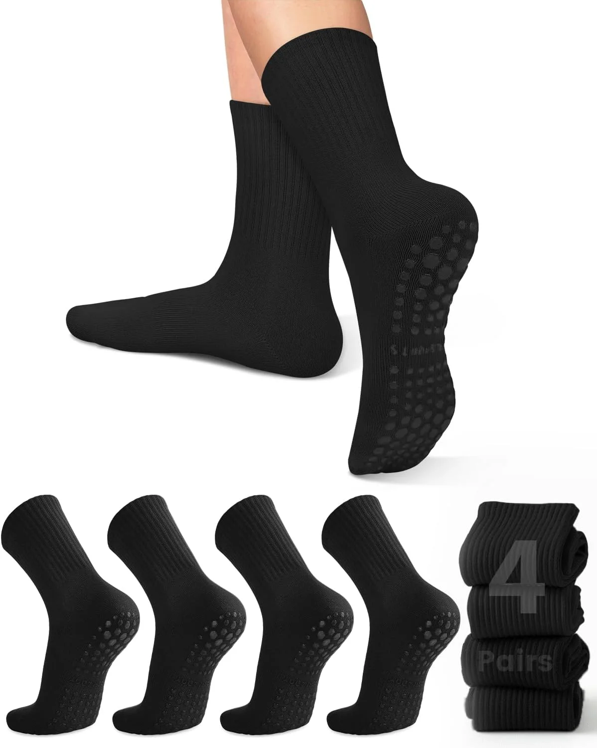 Pilates Yoga Ballet - 4 pares de calcetines de yoga
