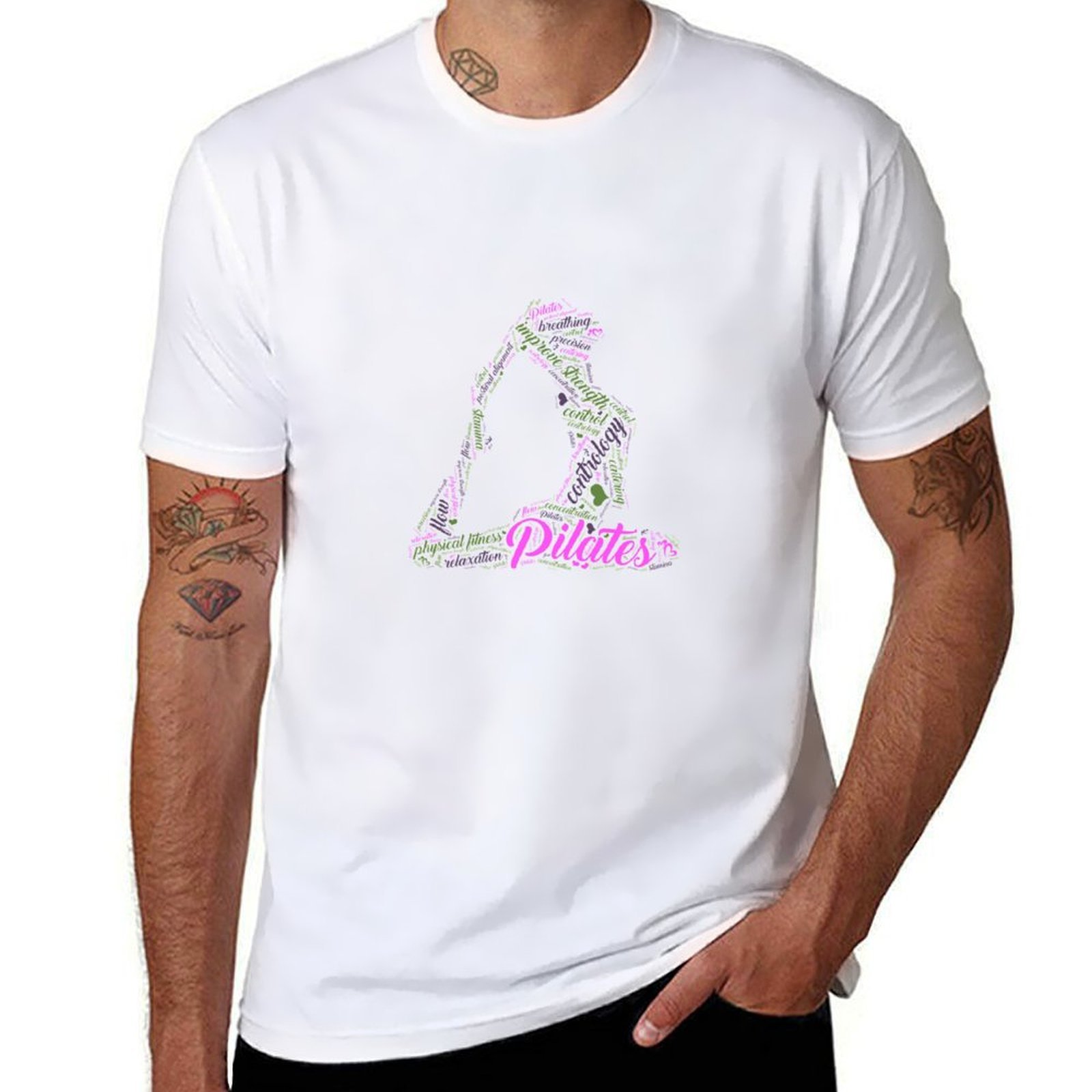 Pilates Yoga Classes - Camiseta divertida para mujer con palabra