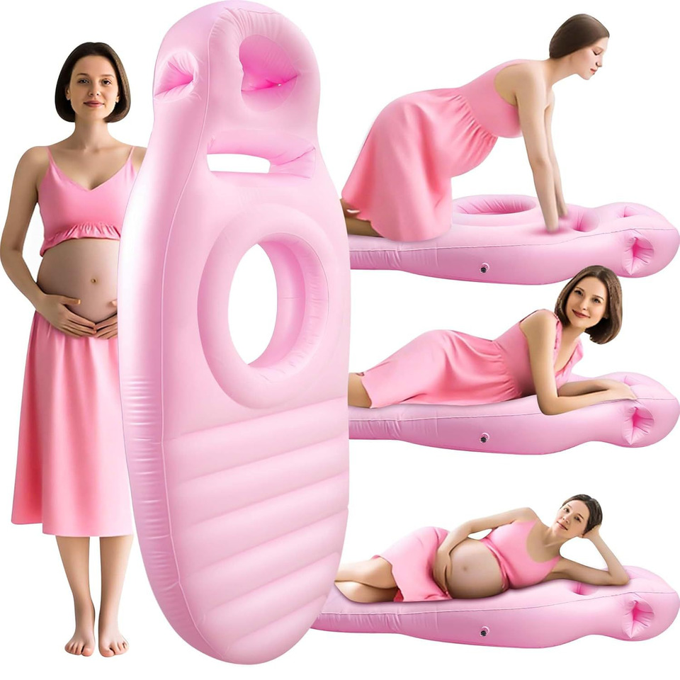 Mat Pilates Yoga - Almohada inflable para embarazo, colchoneta de
