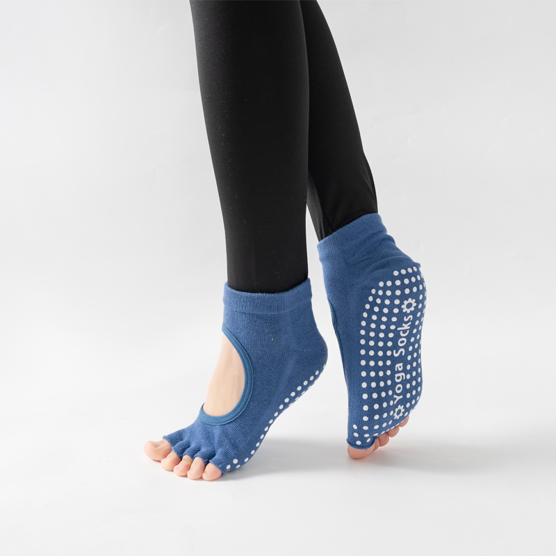 Pilates Yoga Ballet - Calcetines de Yoga con espalda descubierta
