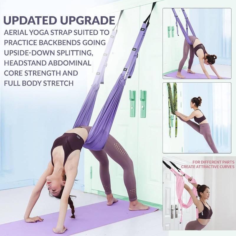 Pilates Yoga Aerial - Hamaca Ajustable para Yoga Aéreo, Pilates,