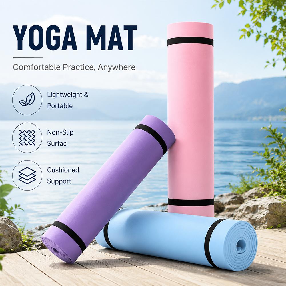 Mat Pilates Yoga - Esterilla de Yoga gruesa antideslizante, colchoneta