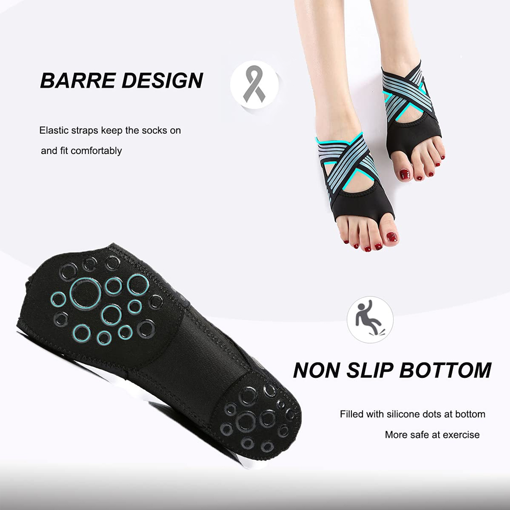 1 par de calcetines antidesliz - Pilates Yoga Ballet reseña y precio