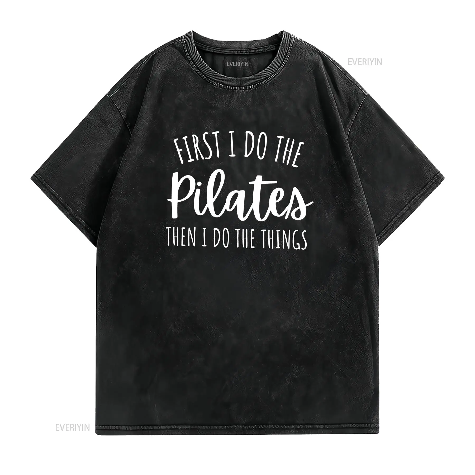 Camiseta First I Do Pilates Th - Pilates Yoga Instructor reseña y precio