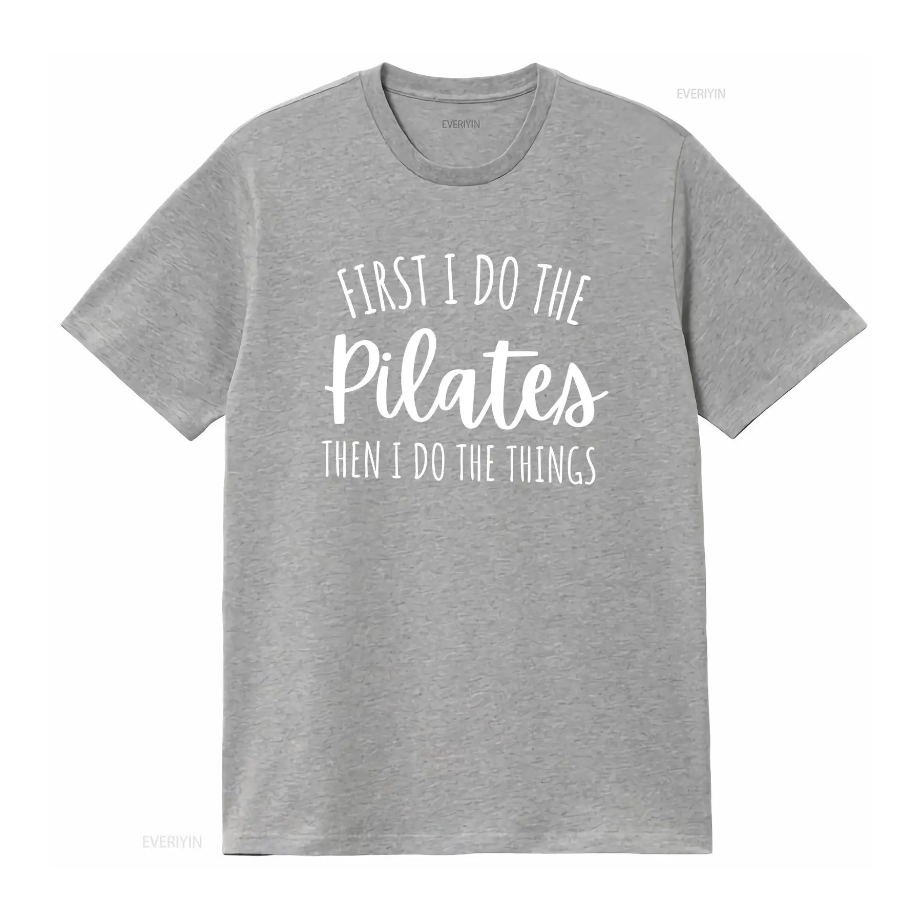 Camiseta First I Do Pilates Th - Pilates Yoga Instructor reseña y precio
