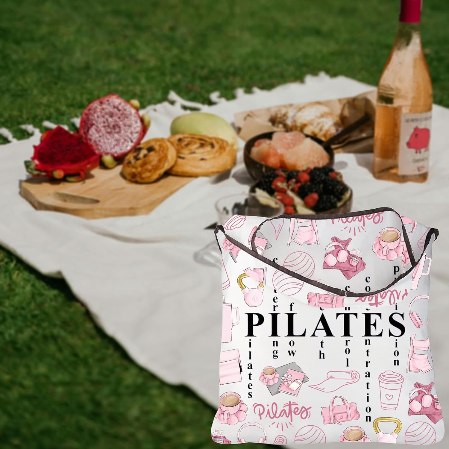 Bolsa de Pilates Rosa, Regalos - Pilates Yoga Instructor reseña y precio