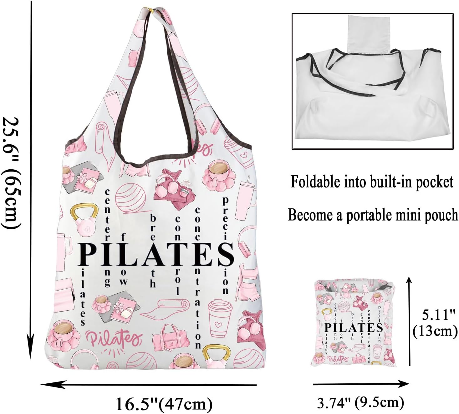 Bolsa de Pilates Rosa, Regalos - Pilates Yoga Instructor reseña y precio