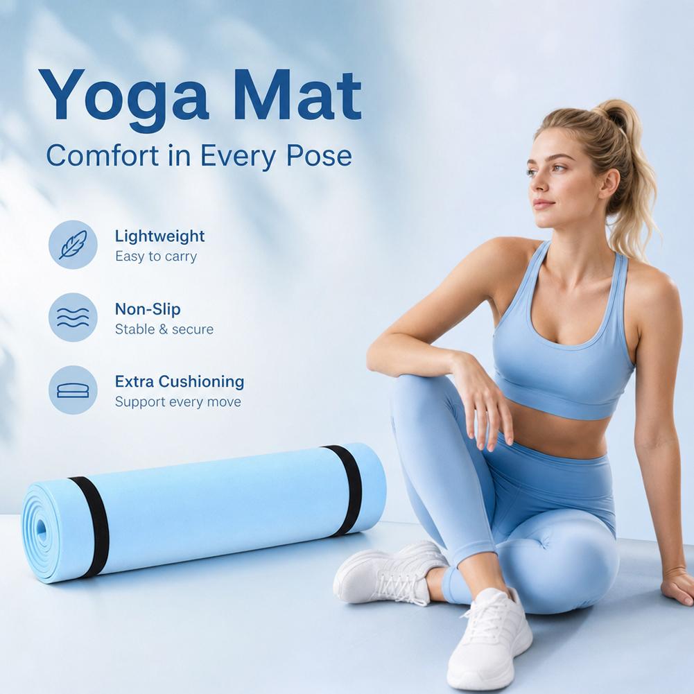 Esterilla de Yoga gruesa antid - Mat Pilates Yoga reseña y precio